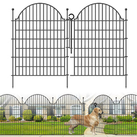 Blingluck 5-panel garden fence showing easy assembly and boundary definition