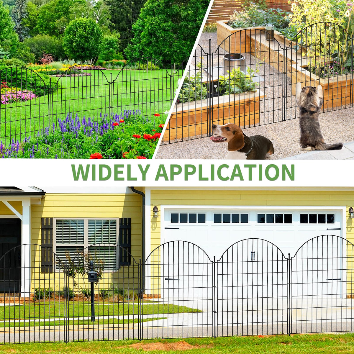 Blingluck decorative yard border fence enhancing garden aesthetics
