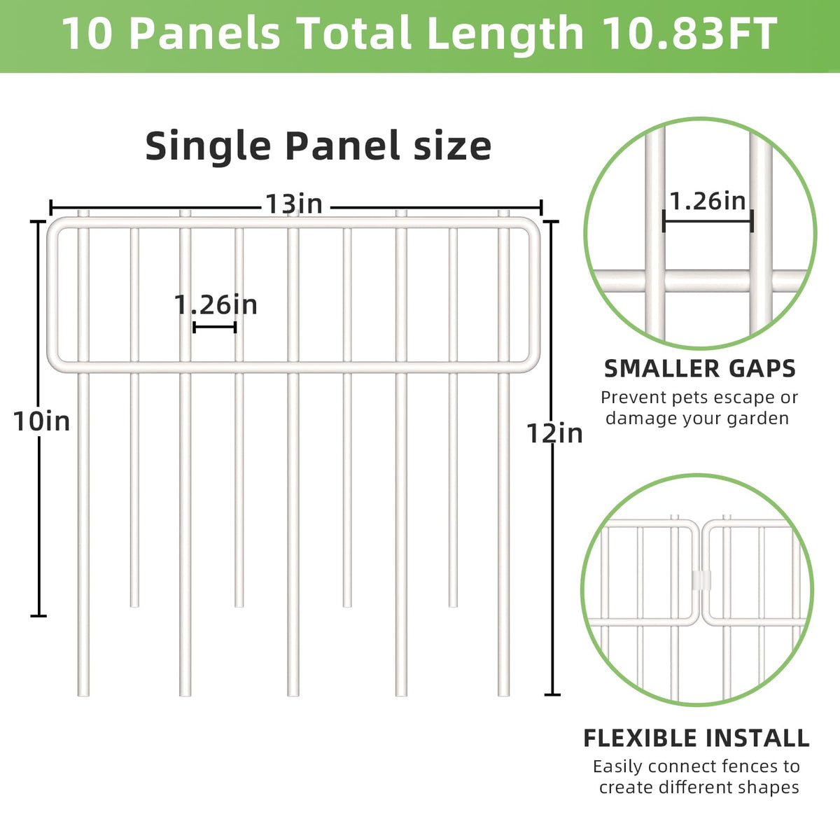 Blingluck fence with clip snaps demonstrates easy hammer-and-clip installation along garden borders.