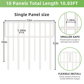 Blingluck fence with clip snaps demonstrates easy hammer-and-clip installation along garden borders.