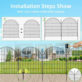 Blingluck garden-border panels add charm and pet protection.