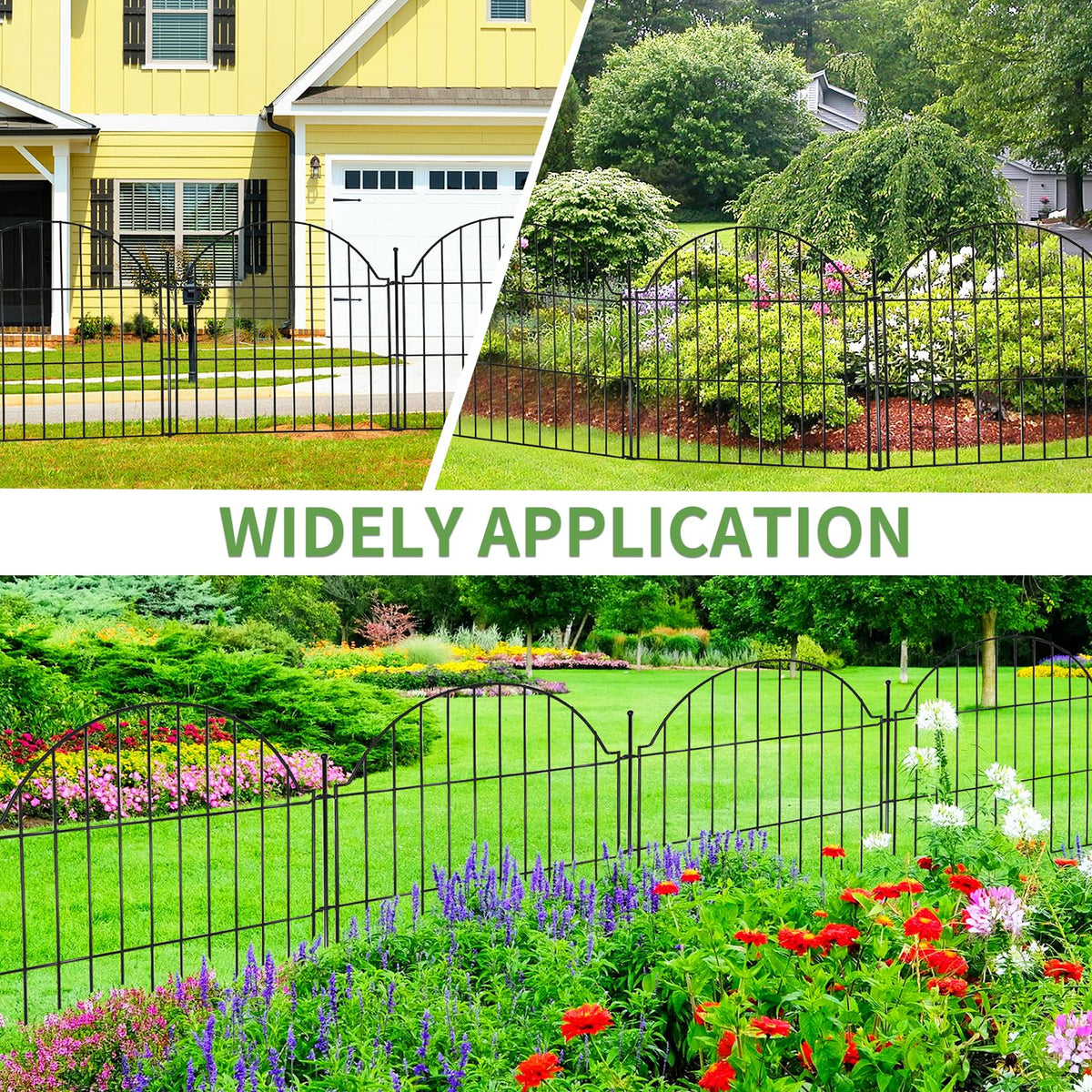 Blingluck garden fence stake anchors panels firmly in soil for sturdy setup.
