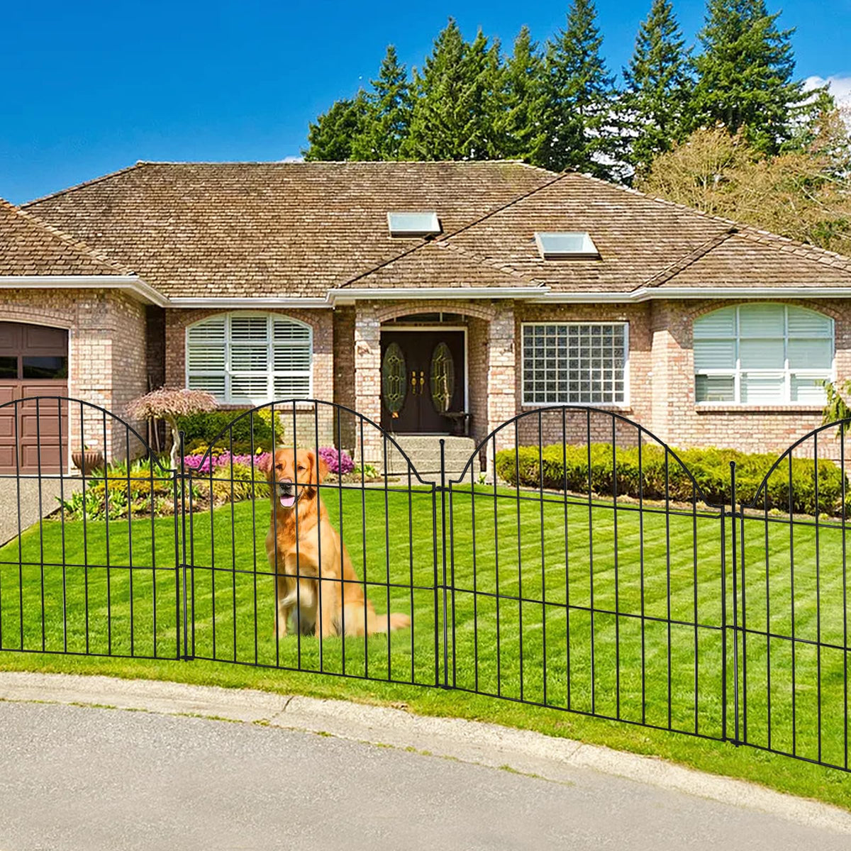 Blingluck modular design allows easy reconfiguration of fence length and shape.