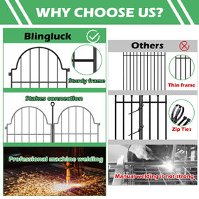 Blingluck multipurpose fence works as yard border or indoor pet barrier.