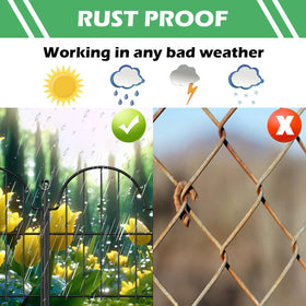 Blingluck outdoor yard border decor adds a decorative and practical edge.