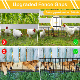 Blingluck rustproof metal fence panel close-up for outdoor durability