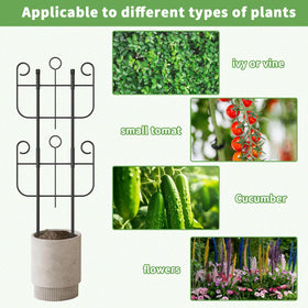 Blingluck easy-install trellis shows top-to-bottom connection with snaps