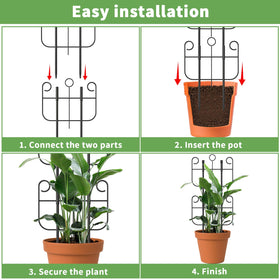 Blingluck rustproof metal trellis resists weather for outdoor use
