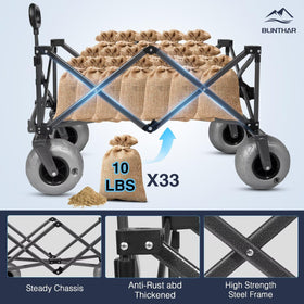 BLINTHAR folded wagon fits trunks for easy storage.