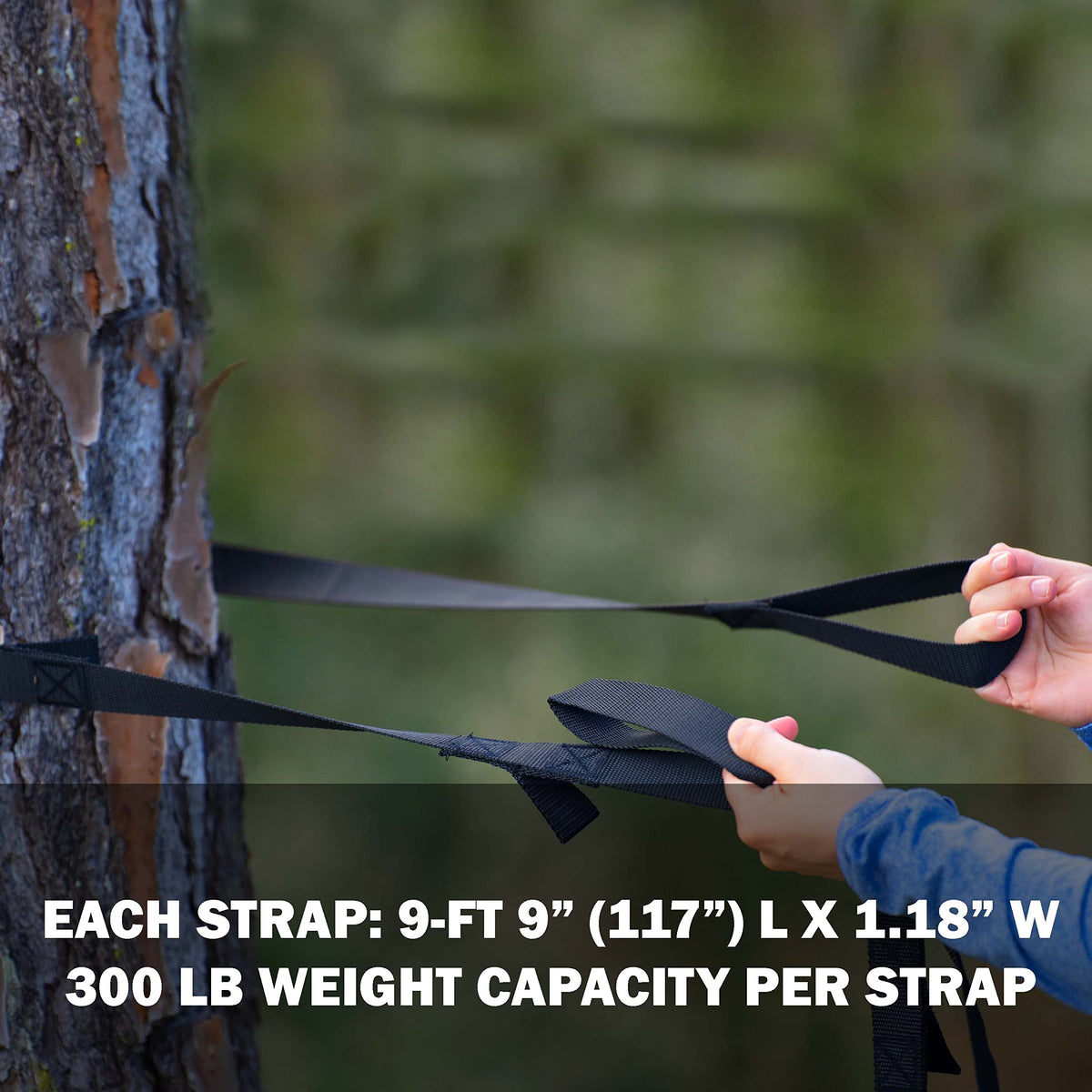 Sleek black finish complements outdoor gear from Bliss Hammocks WM-505-2.
