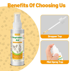 BlissfulAbode Respiratory Aid all birds safe formula supports diverse flocks.