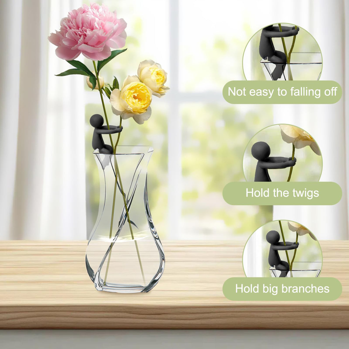 BlissfulSGDM propagation buddy attaches to the vase edge for easy setup and neat sprouts.