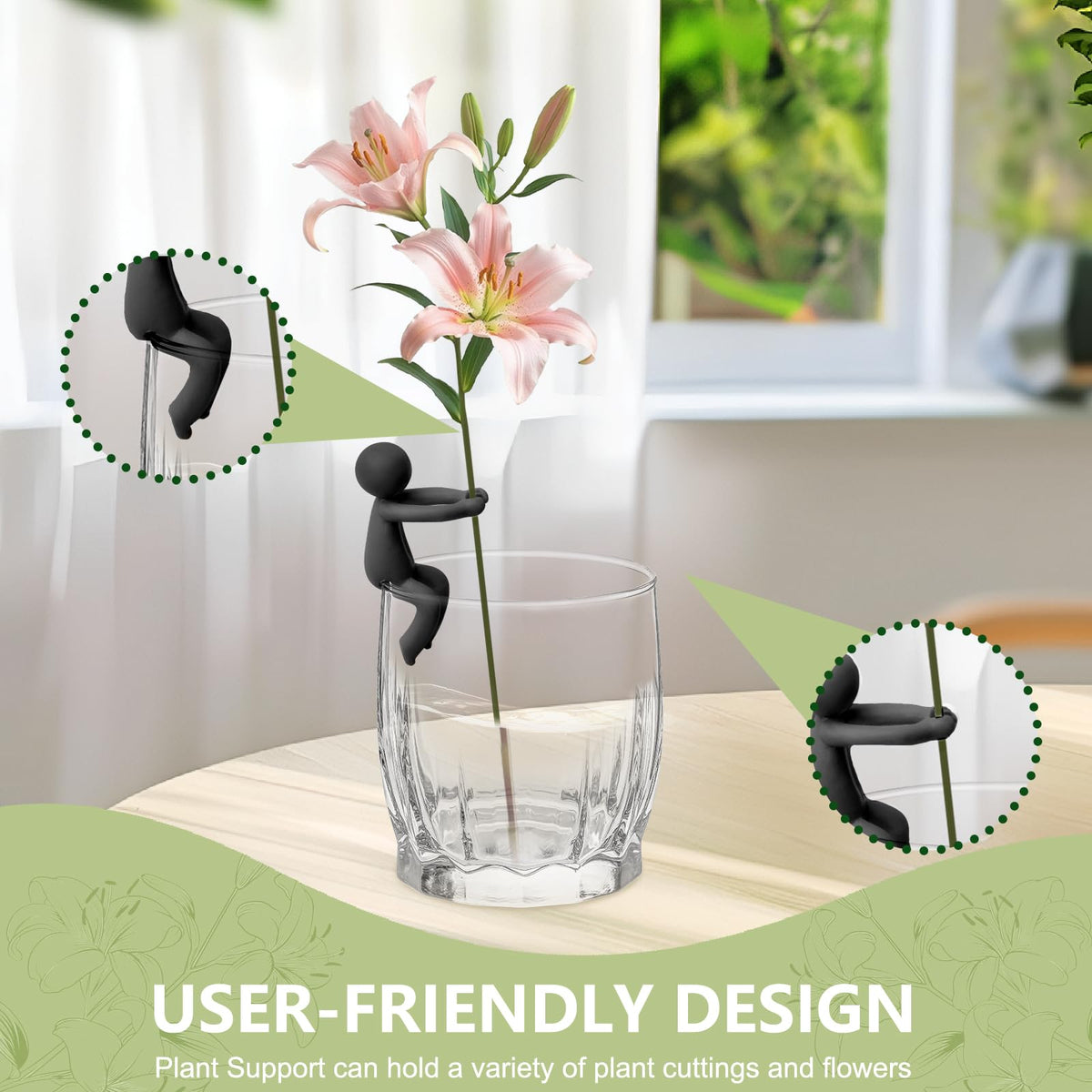 BlissfulSGDM propagation buddy adds charming flair to your indoor garden while supporting cuttings.