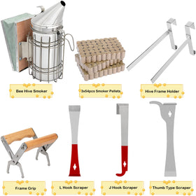 Blisstime stainless steel beekeeping tools ready for hive work