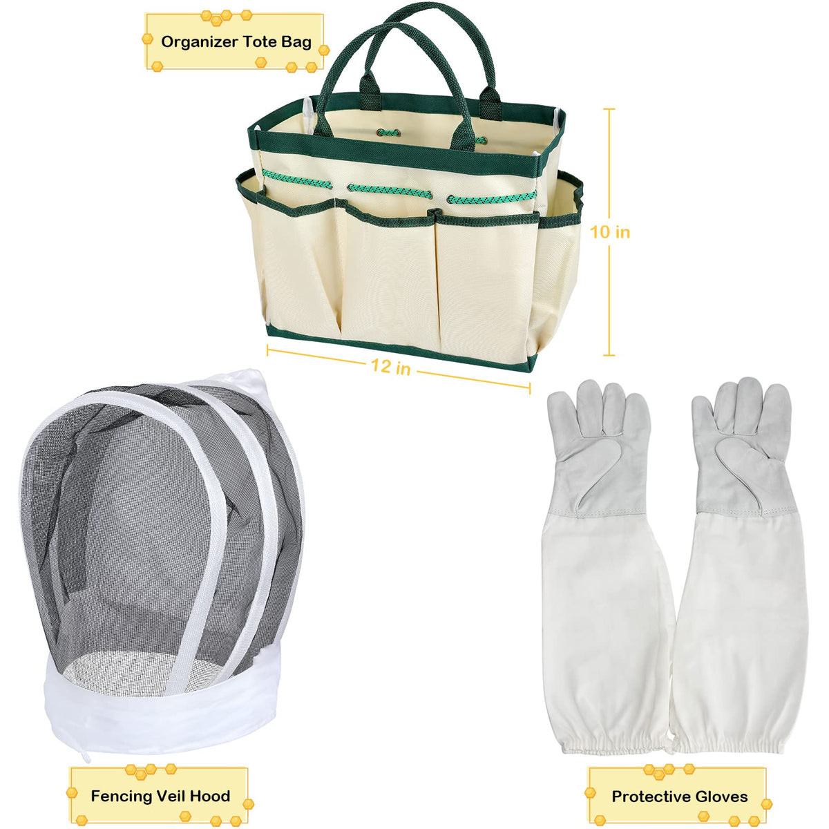 Blisstime protective gloves for safe handling of beekeeping tasks