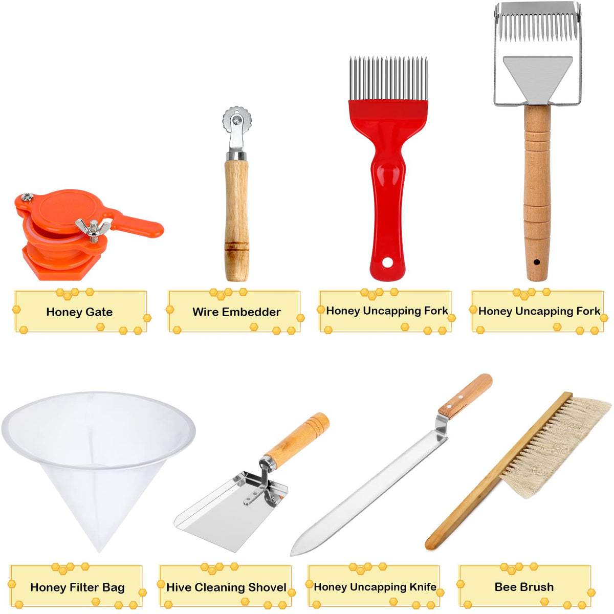 Blisstime wooden-handle tools designed for comfort during beekeeping