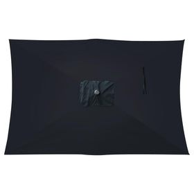 Blissun iron ribs provide strength for wind-resistant stability.
