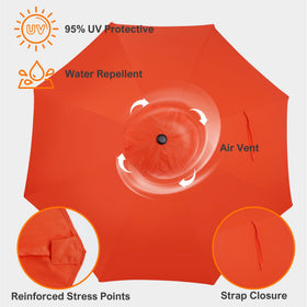 Blissun 180g UV-protective fabric ensures sun protection and color longevity.