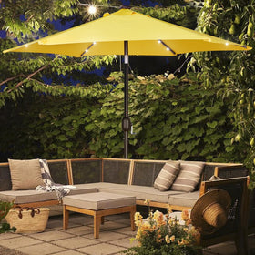 38mm pole provides solid support for the Blissun umbrella.