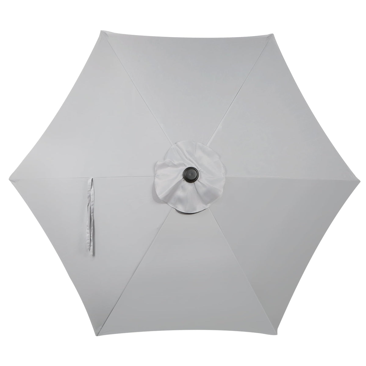Blissun grey fabric close-up highlighting waterproof and UV protection