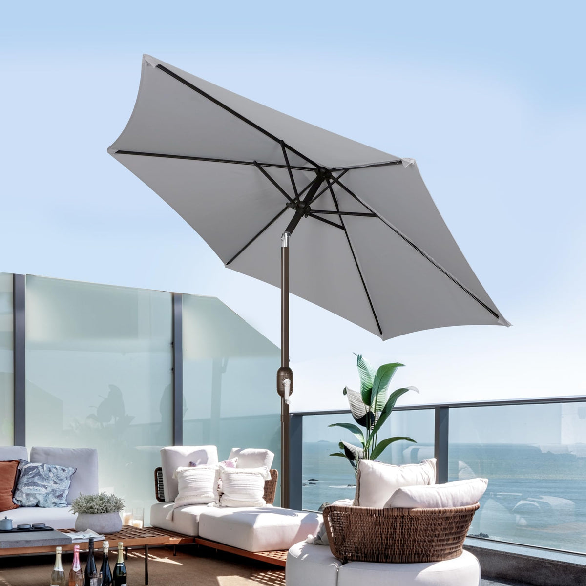 Blissun vented canopy top promotes airflow for cooler shade