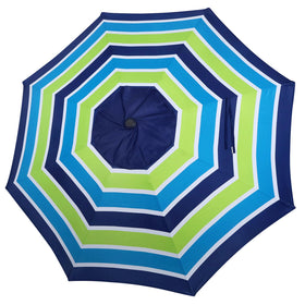 Blissun 9ft canopy blue-green stripe fits 8-rib frames for outdoor shade