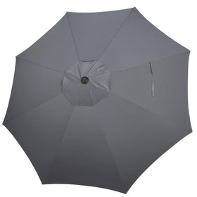 Blissun 9ft canopy in dark grey fits 8-rib frames for reliable shade