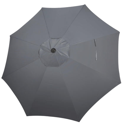 Blissun 9ft canopy in dark grey fits 8-rib frames for reliable shade