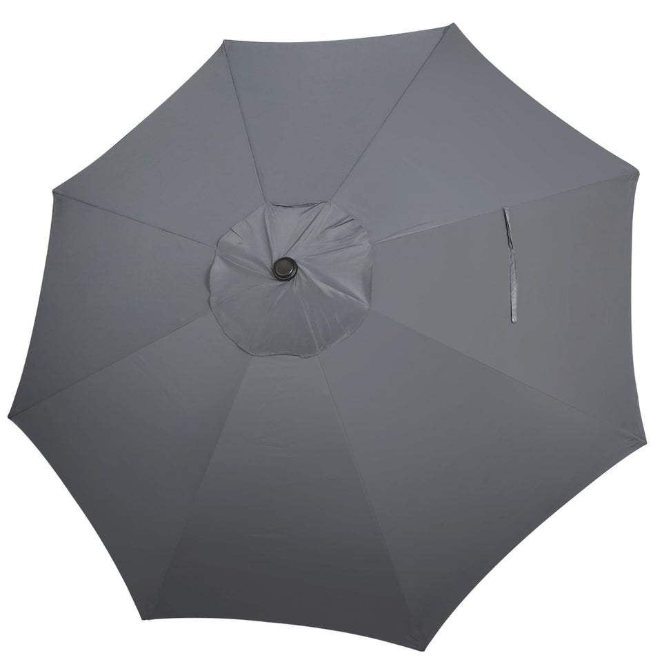Blissun 9ft canopy in dark grey fits 8-rib frames for reliable shade