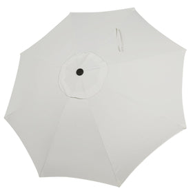 Blissun 9ft canopy replacement in creamy white for 8-rib market umbrellas, durable shade.