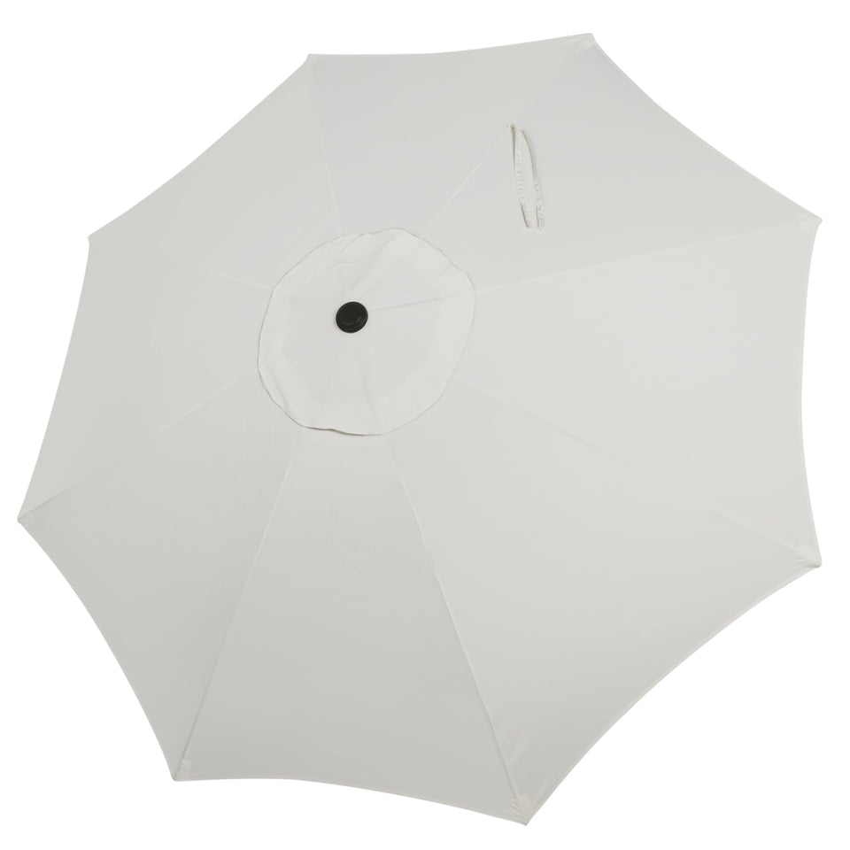 Blissun 9ft canopy replacement in creamy white for 8-rib market umbrellas, durable shade.