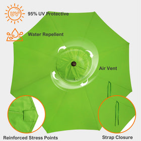Blissun lime canopy with air vent design for better airflow