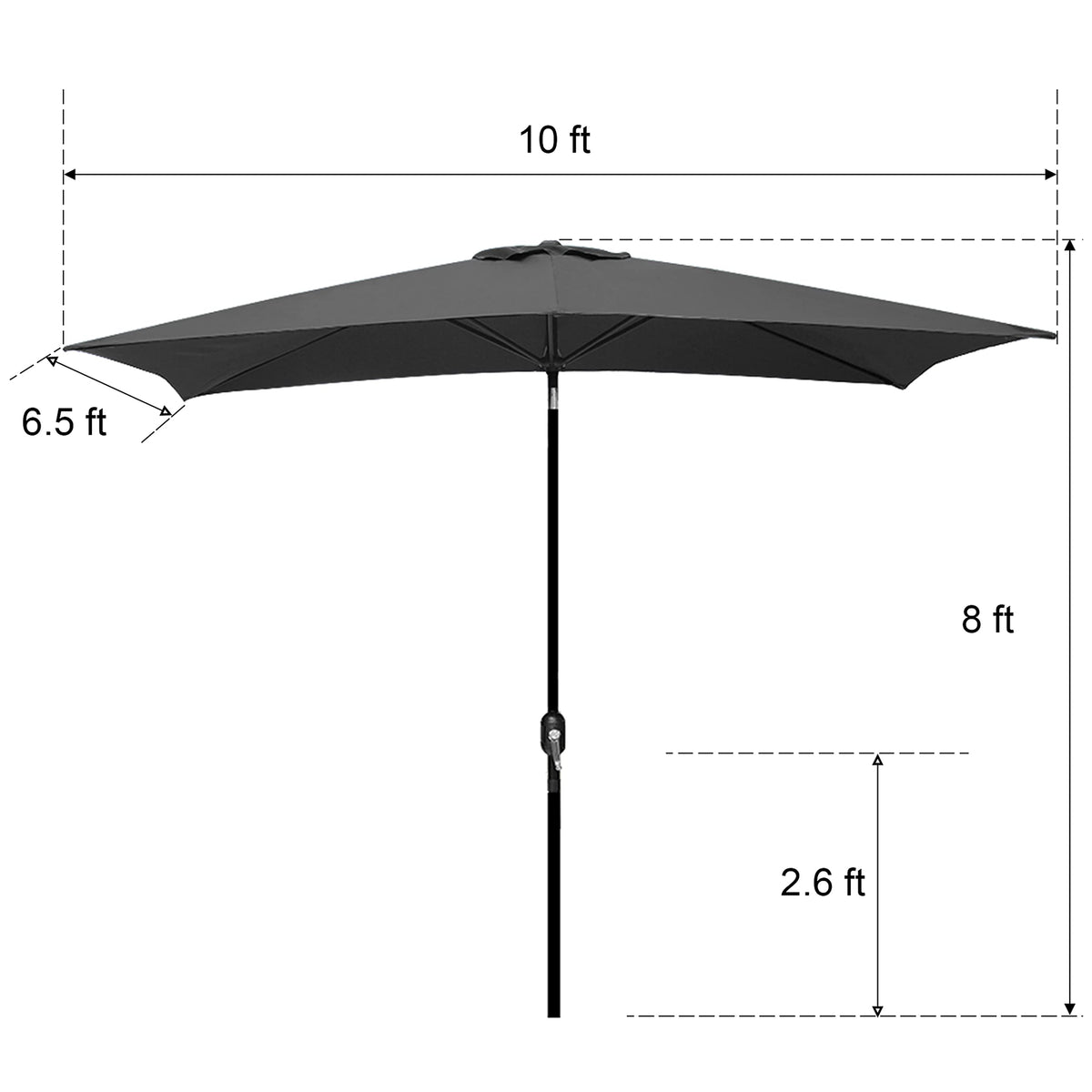 Blissun base not included; compatible with a 40 lb minimum base