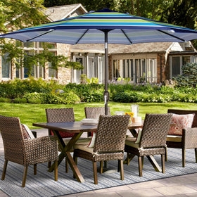 Blissun canopy-only item shows ribs, pole and finial not included