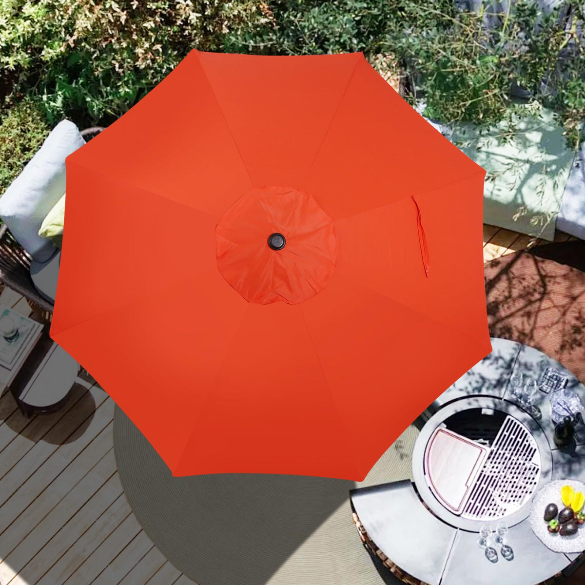 Blissun canopy-only product with strap closure for easy storage.