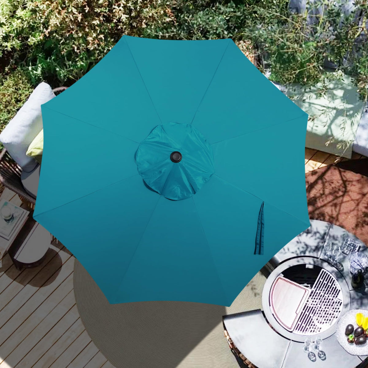 Blissun cerulean canopy packaged image highlights easy replacement