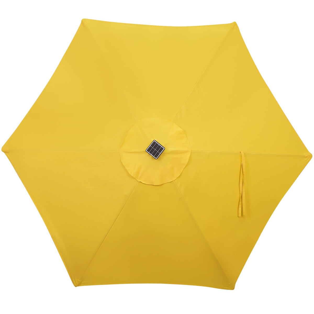 Crank operation makes opening and closing Blissun umbrella easy.