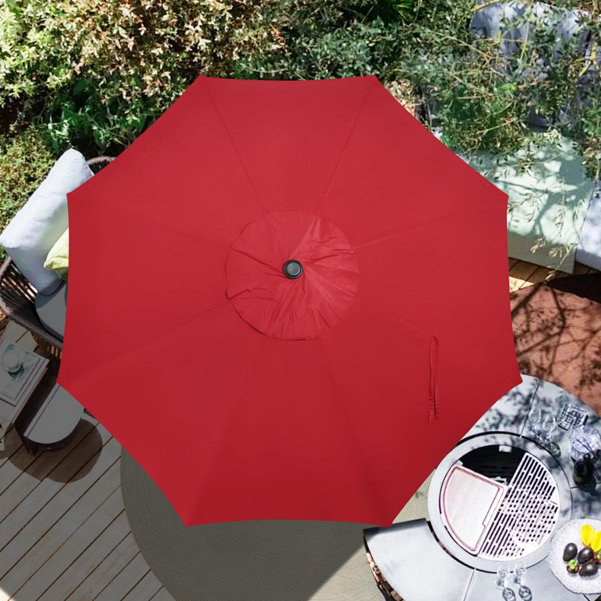 Blissun easy-care cleaning canopy supports long-lasting color life.