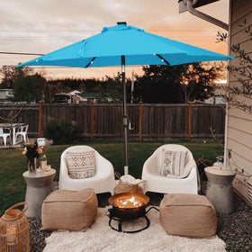 Blissun outdoor LED lighting shines during evening gatherings.