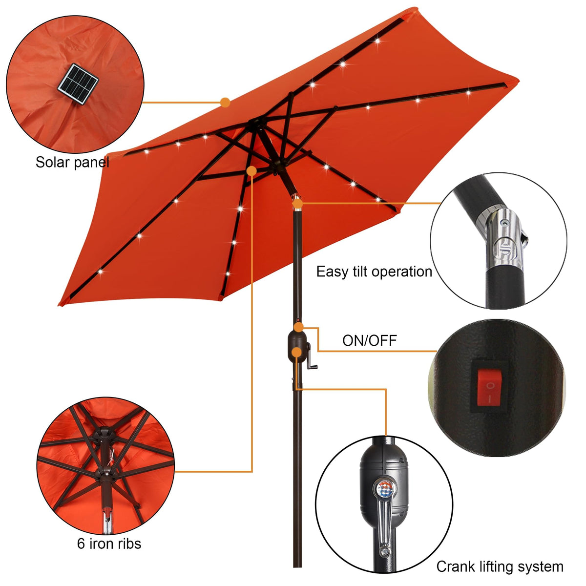 Blissun orange canopy provides vibrant shade for daytime gatherings