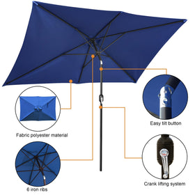Blissun push-button tilt lets you adjust sun coverage easily.