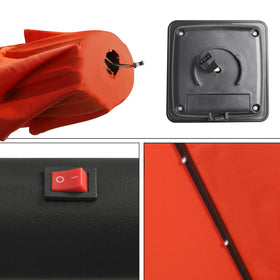Blissun tilt and crank mechanism makes positioning quick and easy
