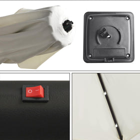 Blissun tilt-crank operation helps shade control and easy positioning.