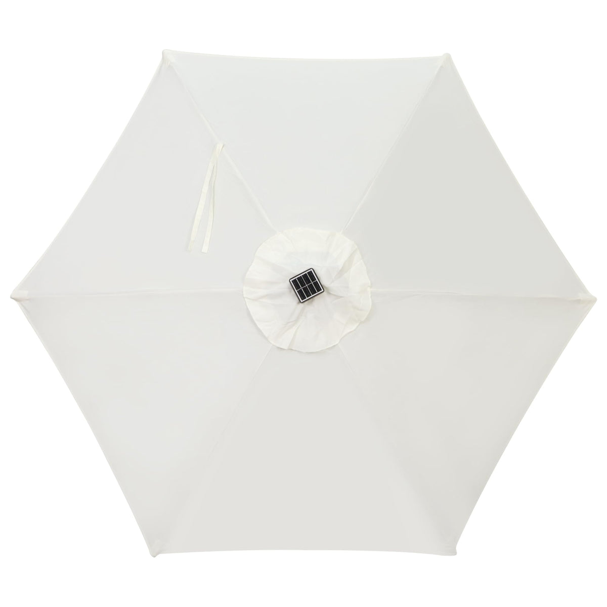 Blissun 108-inch diameter umbrella offers expansive shade coverage.