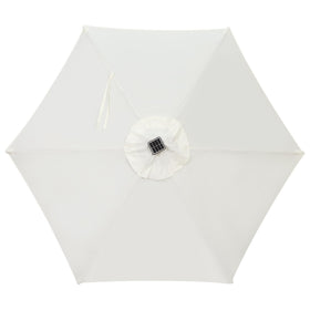 Blissun 108-inch diameter umbrella offers expansive shade coverage.