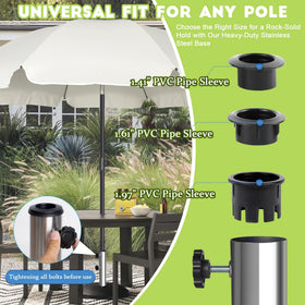 Bolt-down installation on concrete for stable, vibration-free mounting