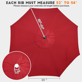 Blissun UV-protective fabric canopy demonstrates colorfast red shade for sunny patios.