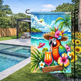 BlissYard beach palm tree decor flag withstands sun and rain