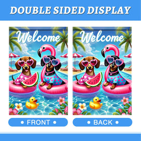 BlissYard double sided 12x18 flag for clear outdoor visibility