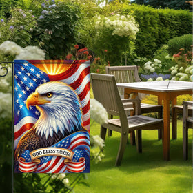 BlissYard eagle flag for patriotic occasions like Independence Day and Memorial Day.